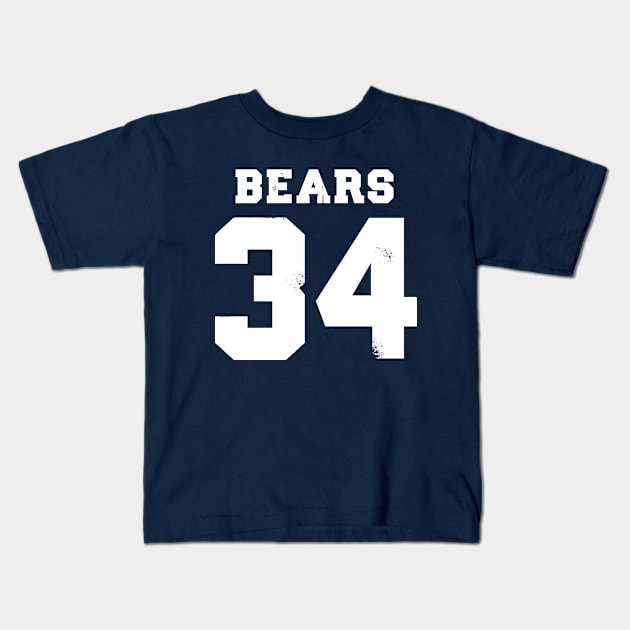 Walter Payton Sweetness Kids T-Shirt by MikeSolava